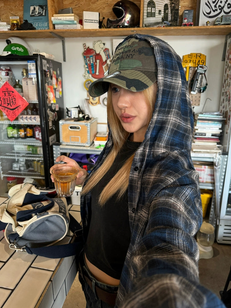 Vintage Hood Checkered Shirt CYE0004