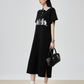 Cat Graphic Polo Long Dress FER0199