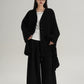 Collarless Wool Coat SRS0367
