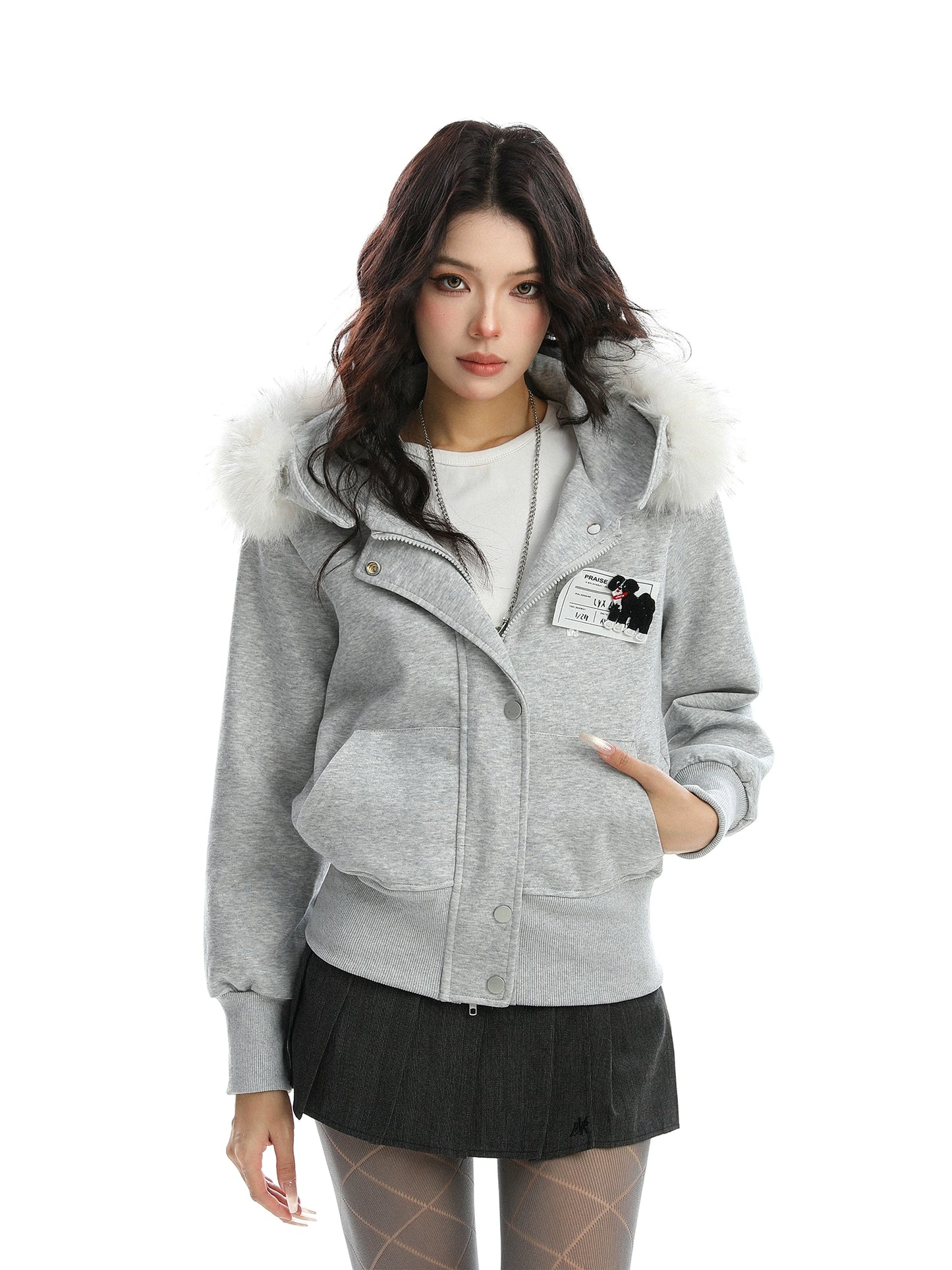 Fur Collar Puppy Short Jacket BGS0024