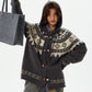 Nordic Duffle Button Knit Cardigan HGX0039