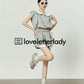 Gray Slim Sporty T-shirt / Shorts LLA0120