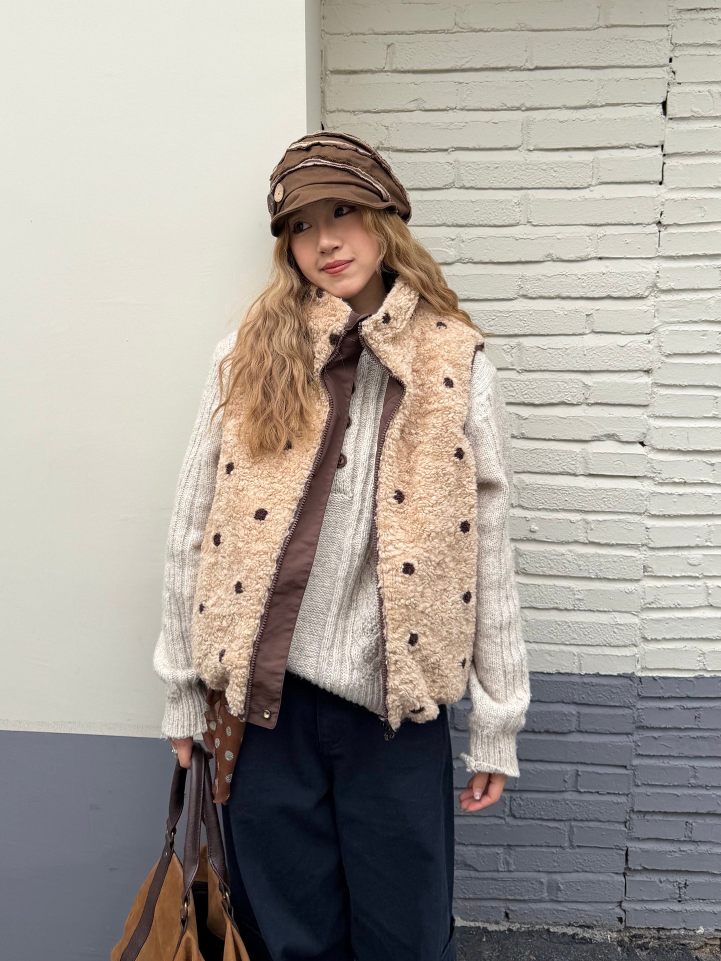 Reversible Fluffy Fur Vest CYE0095