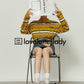 Polo Neck Yellow Striped Shirt LLA0264