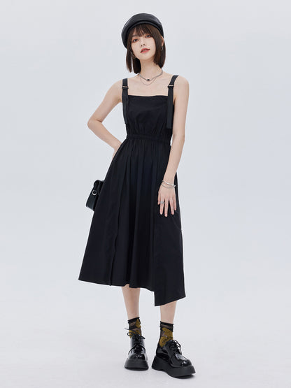 High-Waist Suspender Dress SHN0044