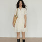 Flower Embroidery Tiered Mini Dress VAS0020