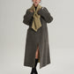 Scarf Collarless Coat SRS0412