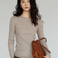 Round Neck Tight Long Sleeve Top VAS0138