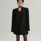 V-Neck Loose Jacket with Choker SRS0324