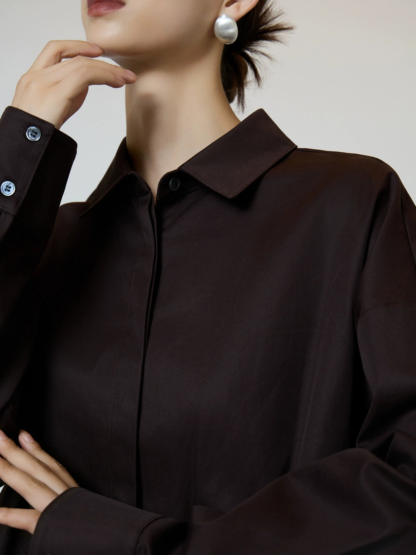 Brown Shirt Dress SUY0003