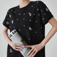 Bijou Flower Embroidery T-Shirt Dress FER0200