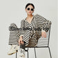 Black＆White Stripes Long Sleeve Tops / Sweatpants LLA0015