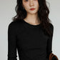 Round Neck Tight Long Sleeve Top VAS0138