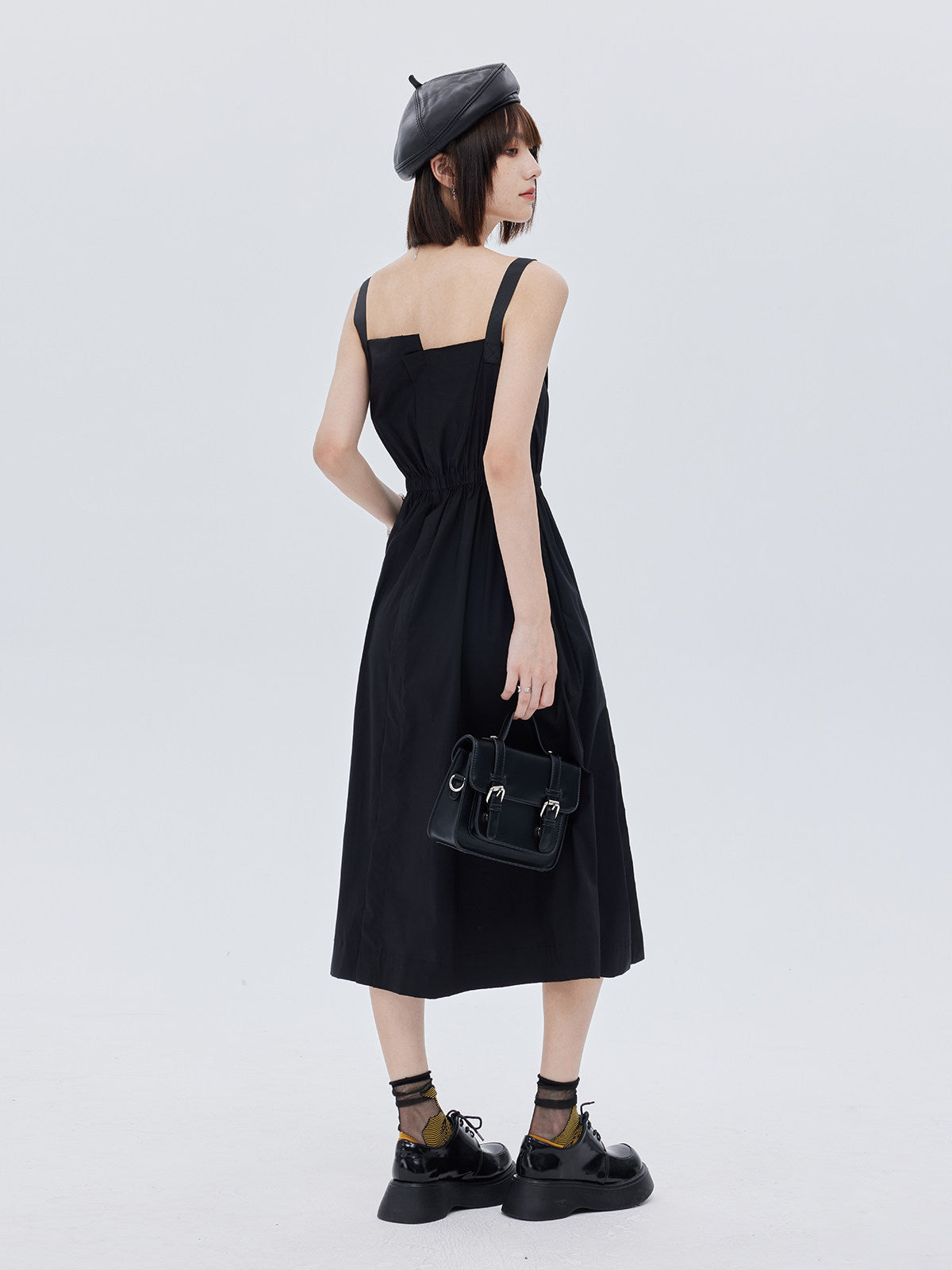 High-Waist Suspender Dress SHN0044