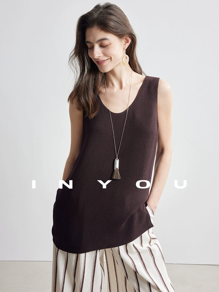 U-Neck Camisole Top / Loose Long Skirt IWY0011