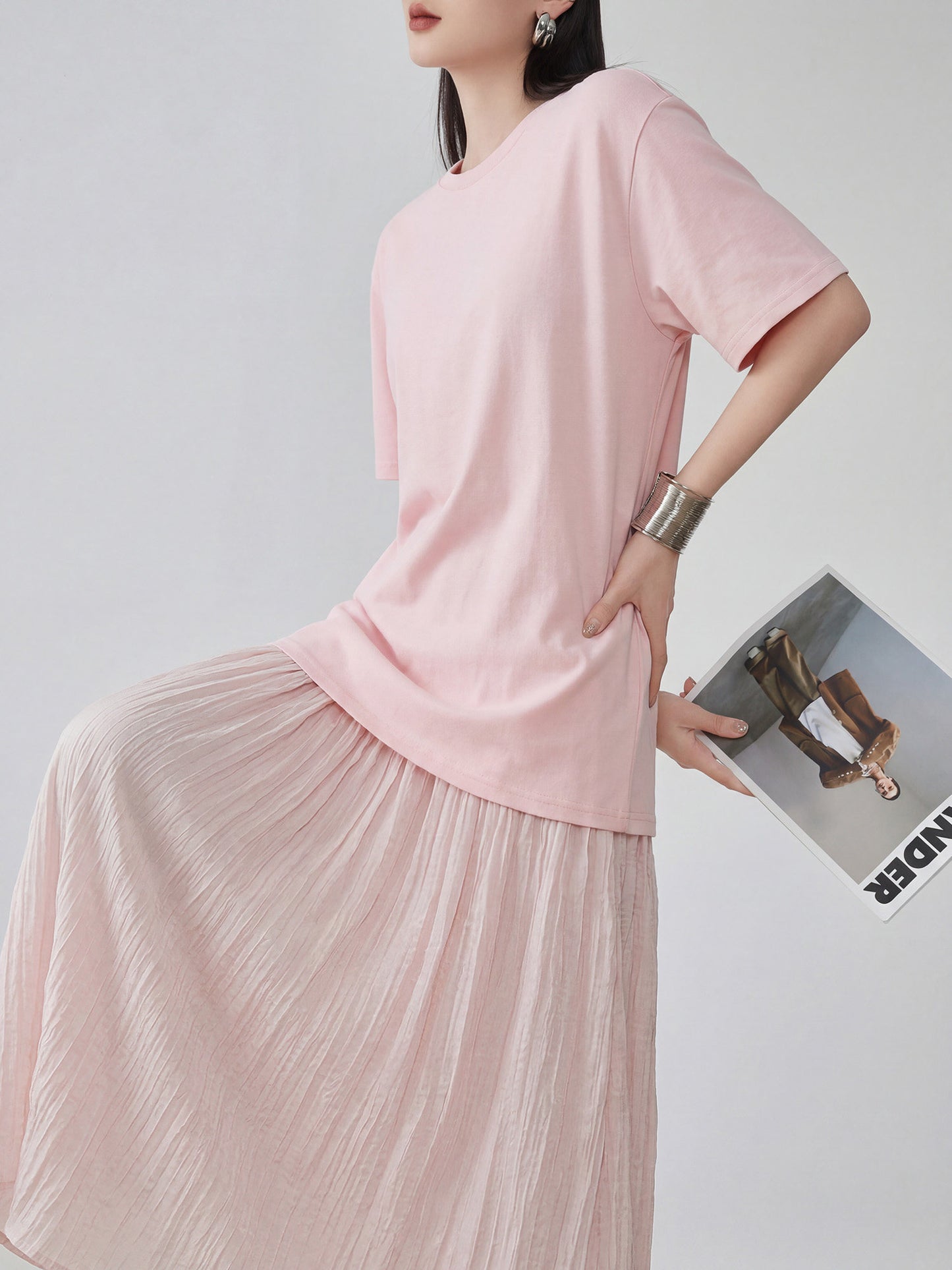 T-Shirt Docking Crinkle Skirt FER0209