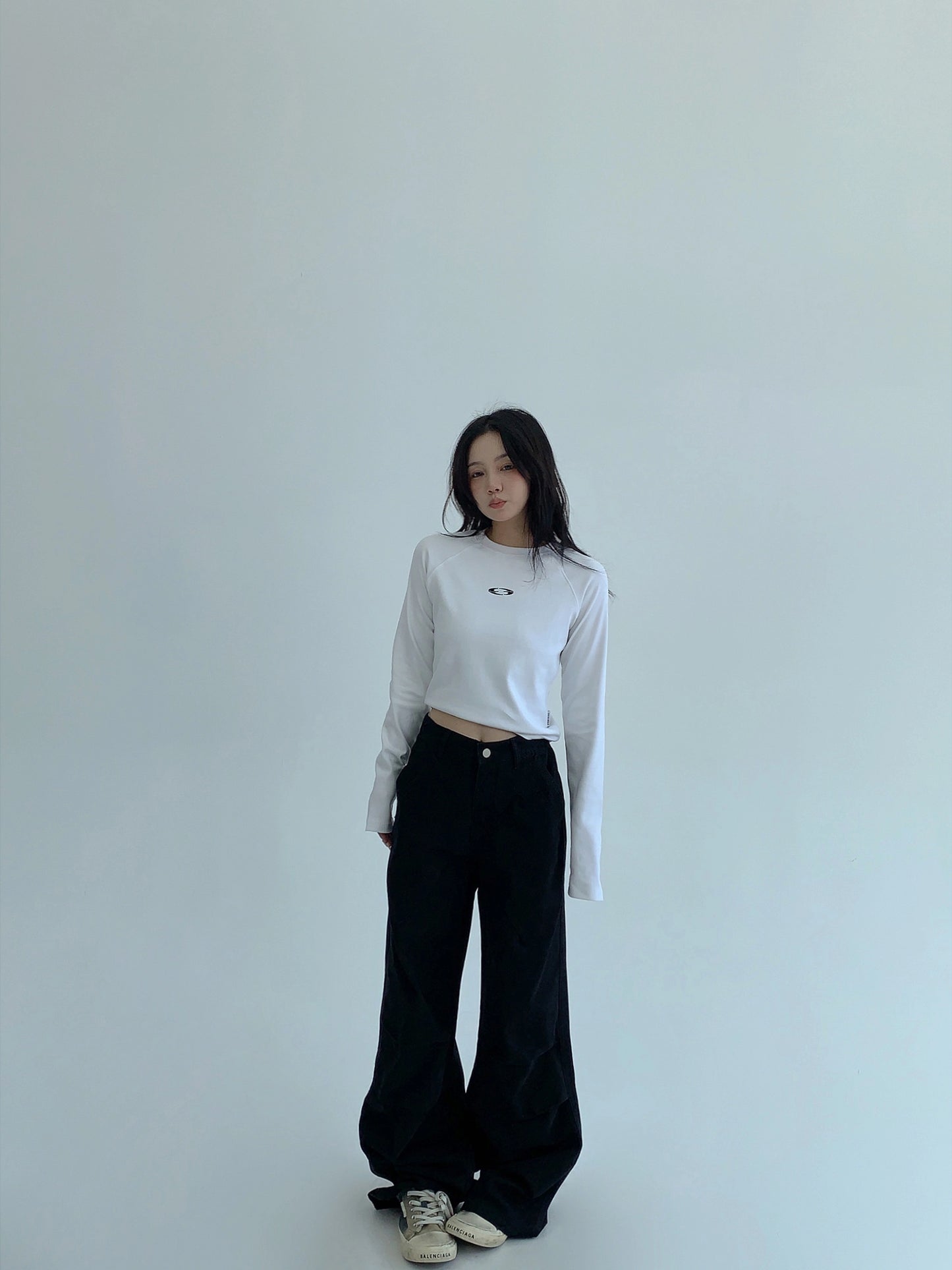 Oversized Denim Cargo Pants YLS0936