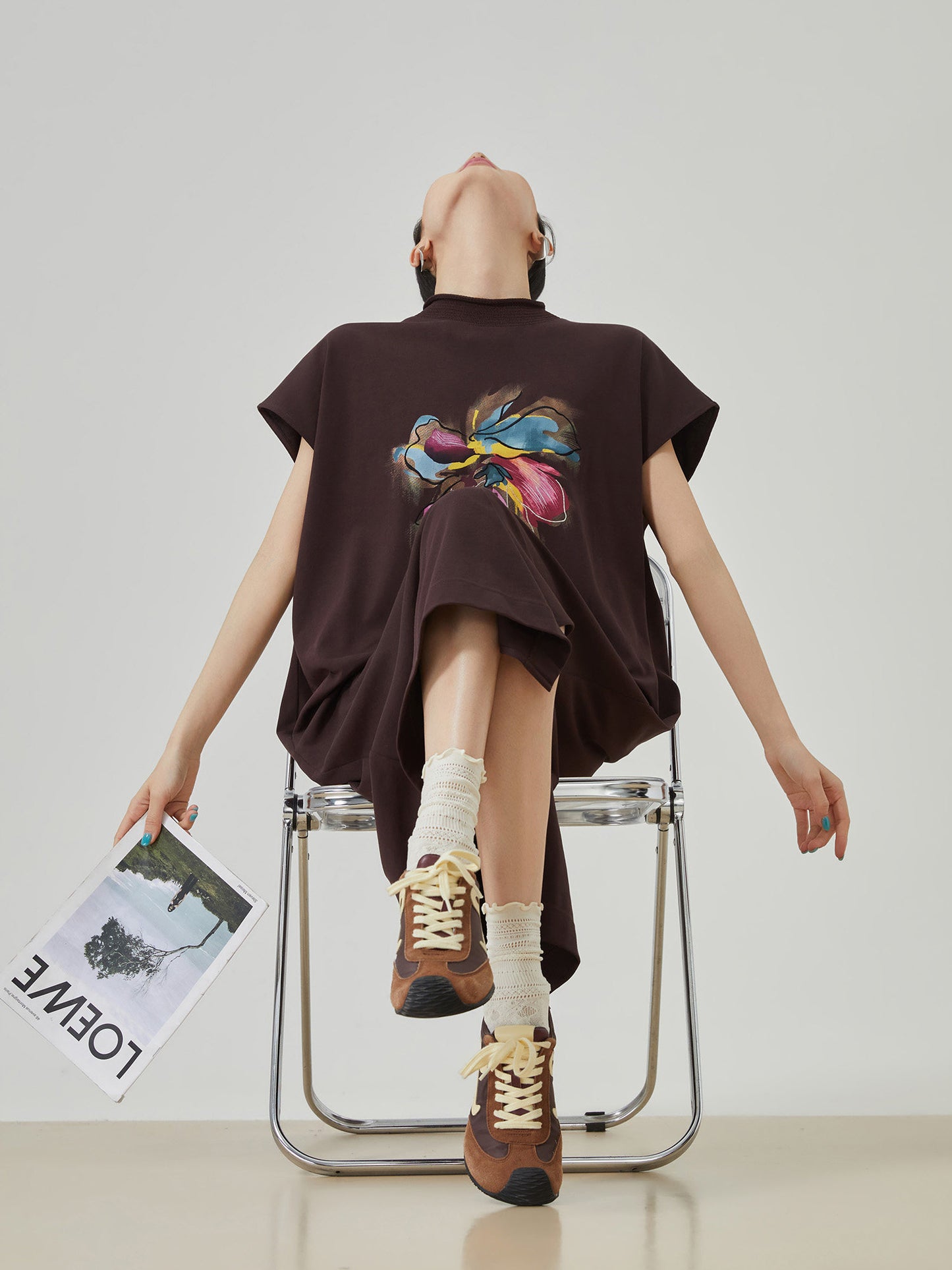 Floral Print Sleeveless Dress FER0140