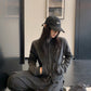 Vintage Double Zipper Jacket / Cargo Track Pants YLS1054