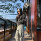 Washed Loose Zip Hoodie CYE0040