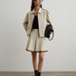 Color-Blocked Line Zip Jacket / Line Mini Skirt  SUY0032