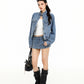 Stand Collar Denim Jacket BGS0049