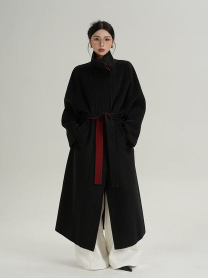 Stand Collar Long Coat SRS0382