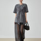 Race Ribbon Oversize T-shirt FER0152