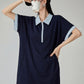 Polo Collar Short Sleeve Dress FER0208