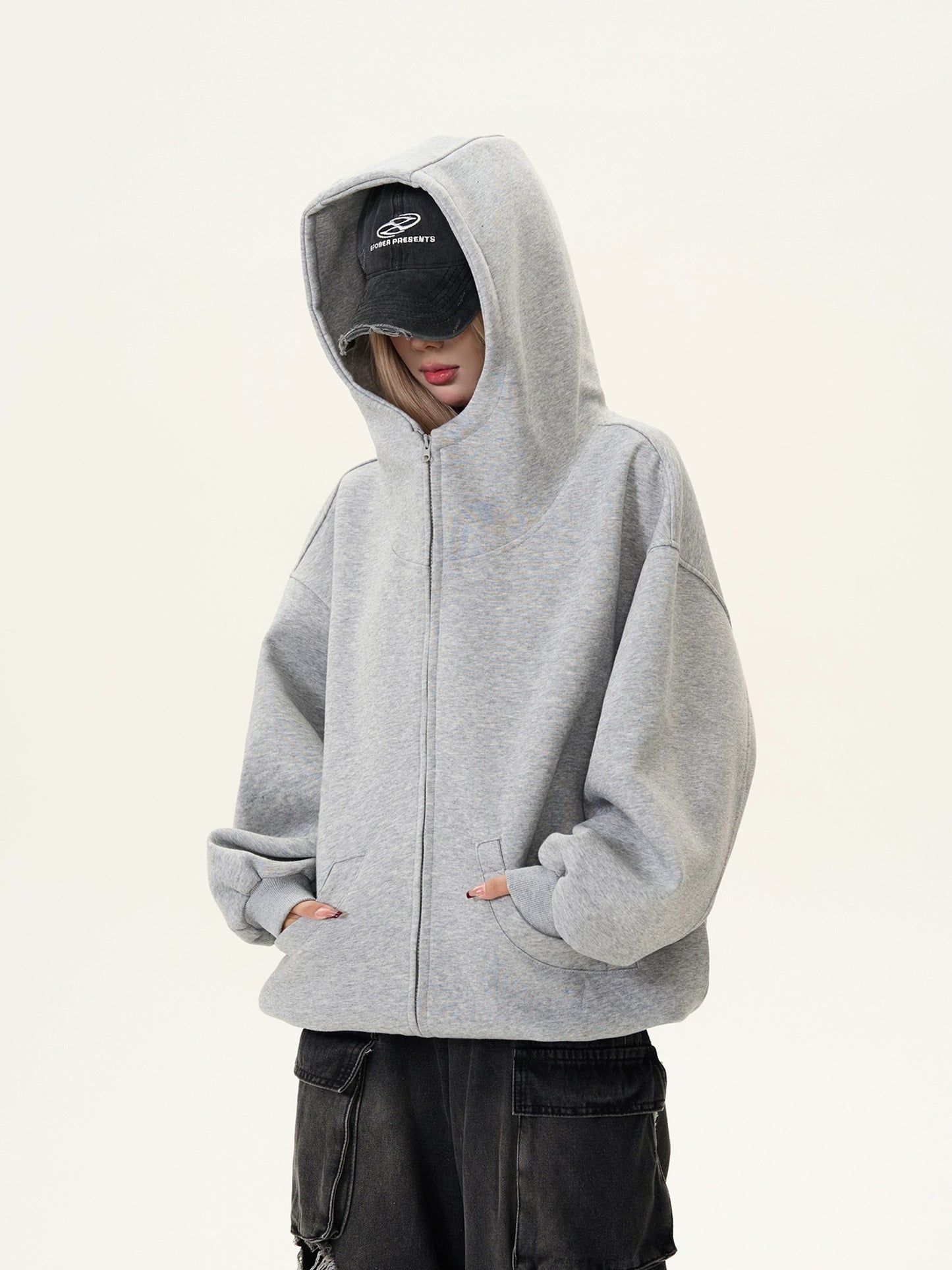 Hood Zip-Up Sweatshirt Jacket MAD0010