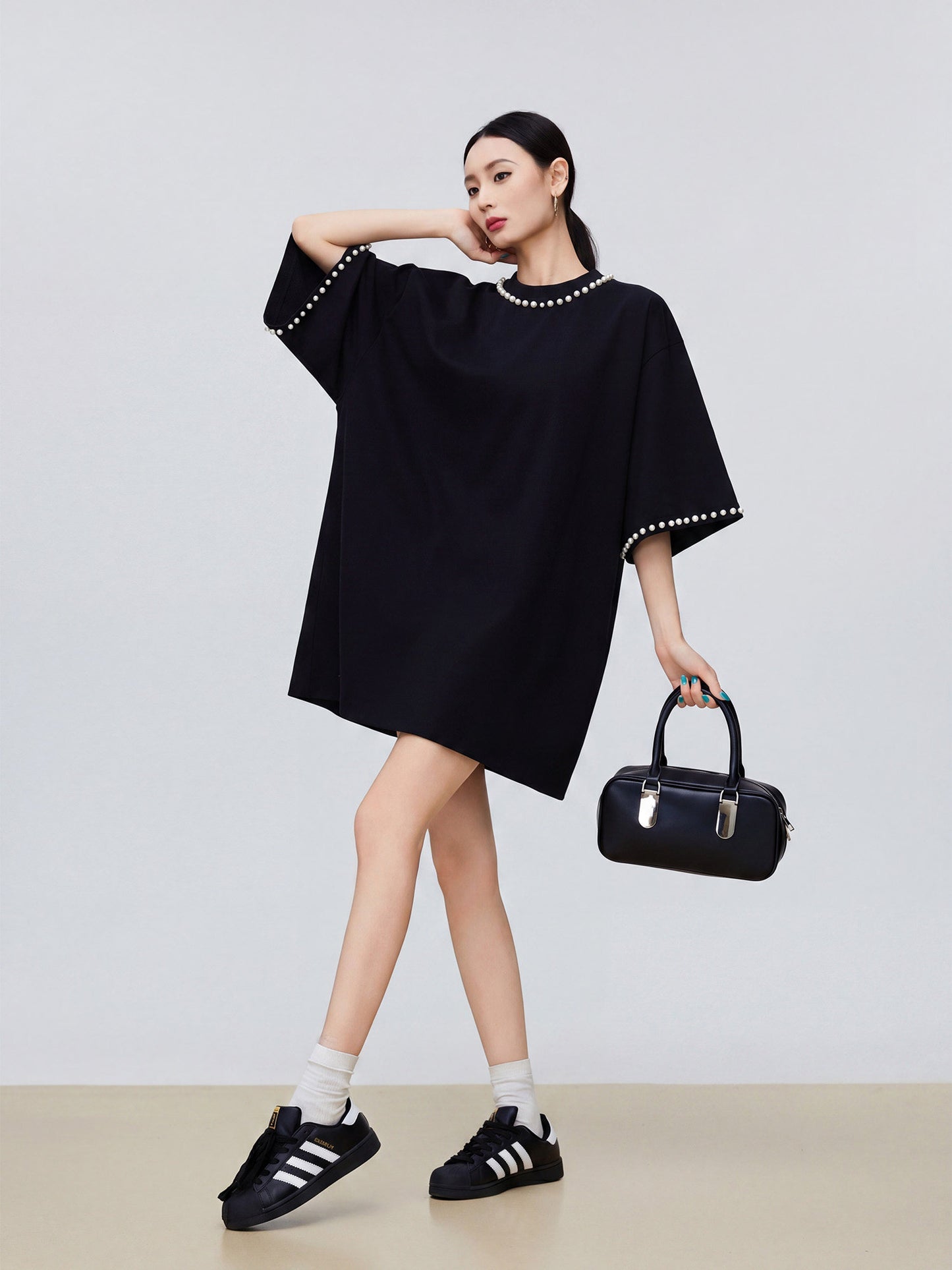 Pearl Bijou T-Shirt Dress FER0258