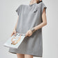 Mock Neck T-Shirt Dress FER0141