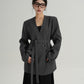 V-Neck Loose Jacket with Choker SRS0324