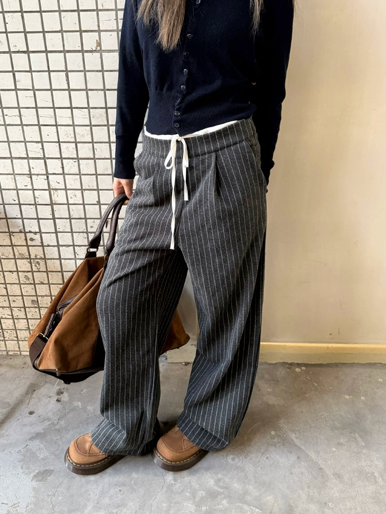 Double Waist Stripe Pants CYE0070
