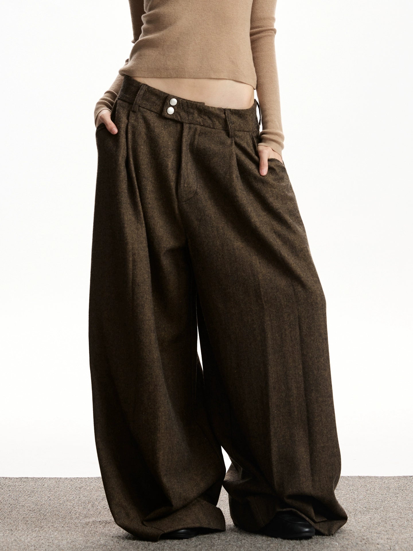 Vintage Wool Wide Pants VAT0012