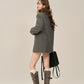 Scarf Collar Double Breasted Wool Coat WDB0003