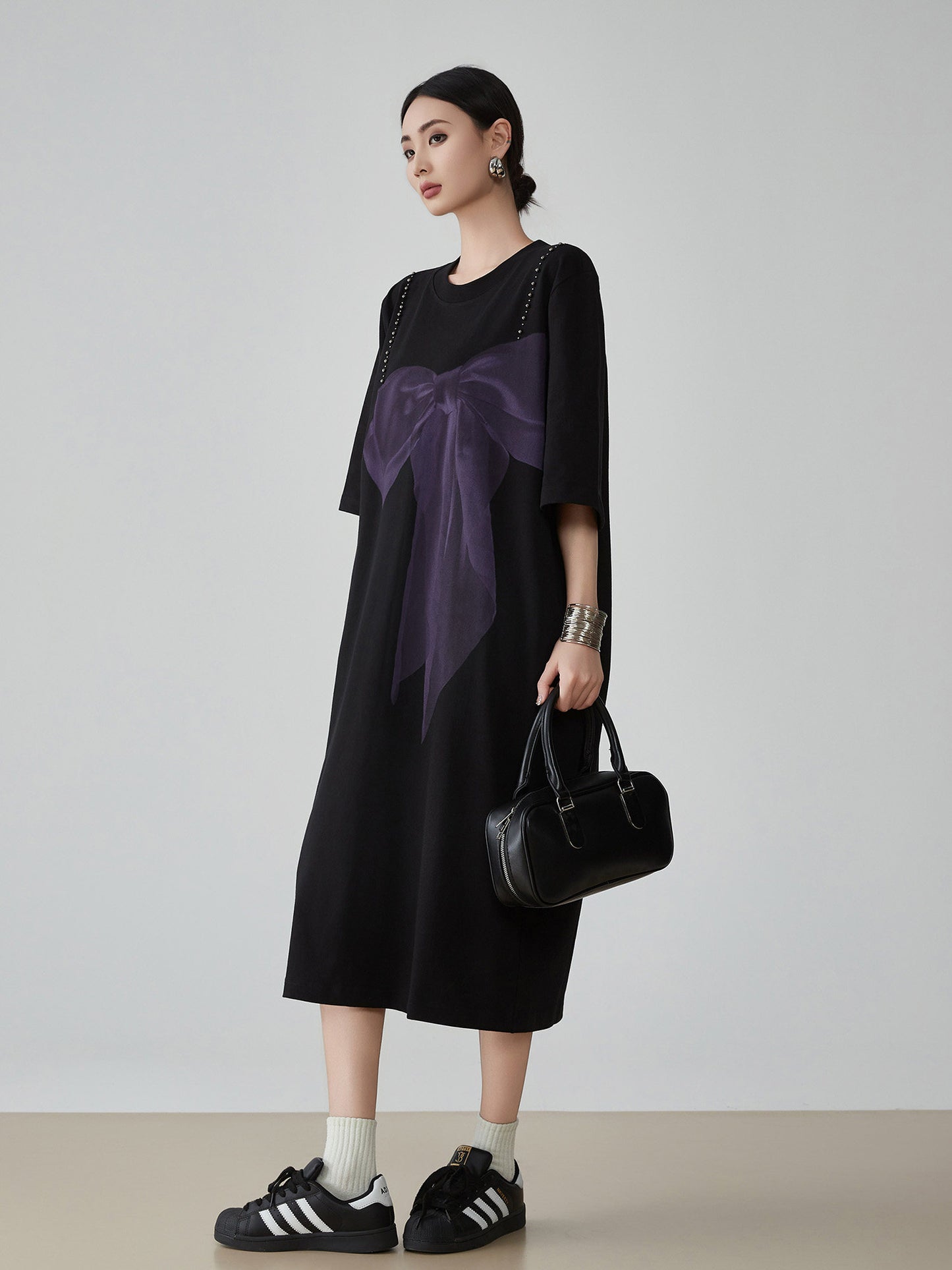 Big Ribbon T-Shirt Dress FER0142