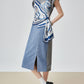 Printed Scarf Layered-Style Dress FER0291