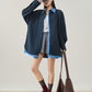 Color-Block Layered Oversized Shirt FER0072