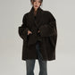 Collarless Wool Coat SRS0367