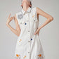 Flowers Denim Dress Sleeveless FER0350