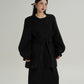 Collarless Belt Coat SRS0374