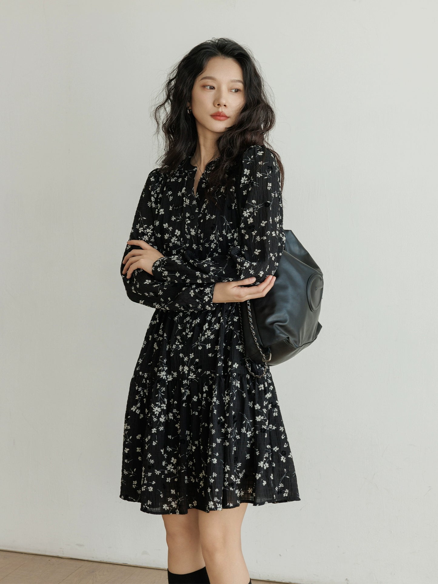 Small Floral Flare Dress VAS0127