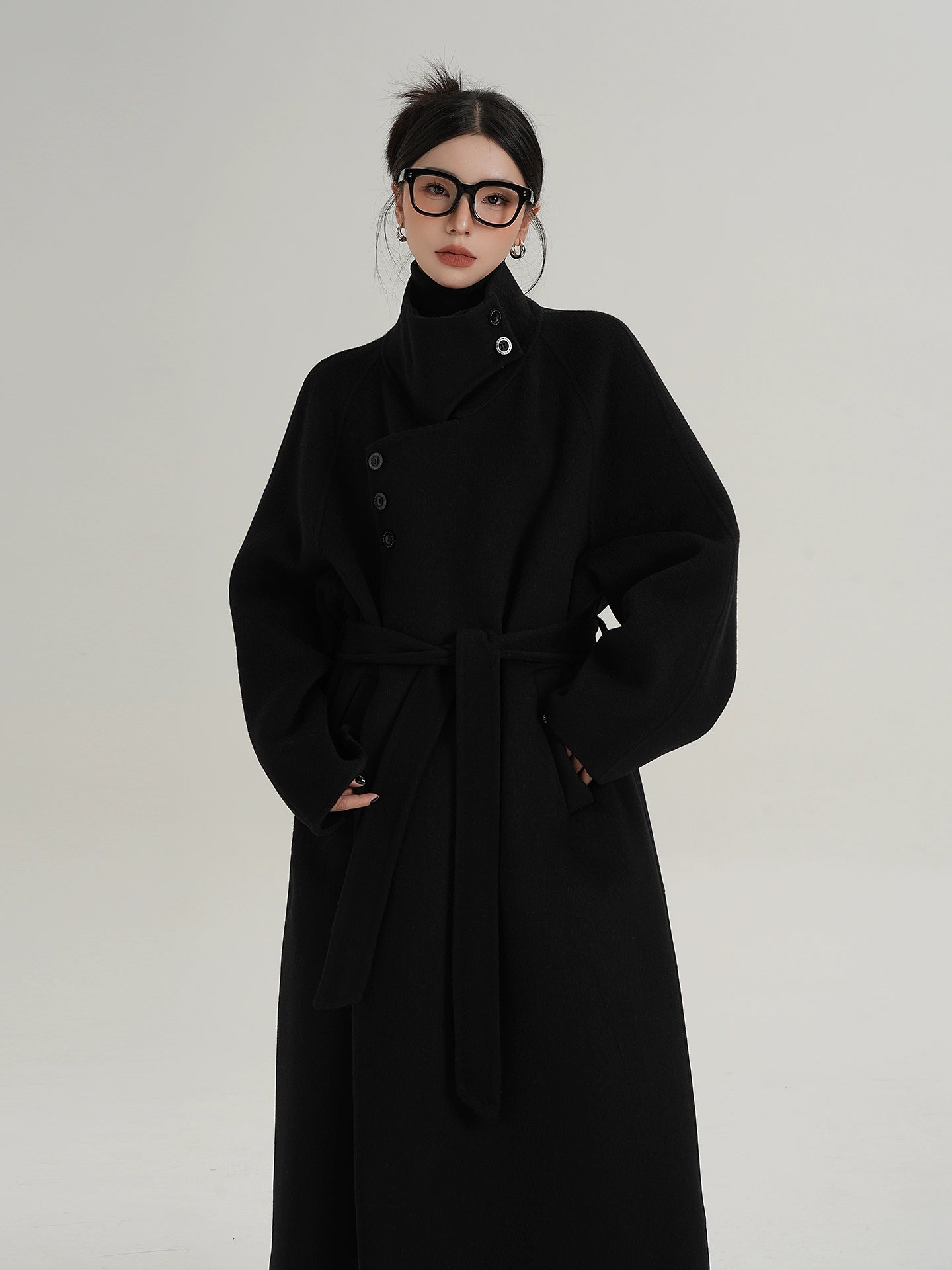 Stand Collar Long Coat SRS0368