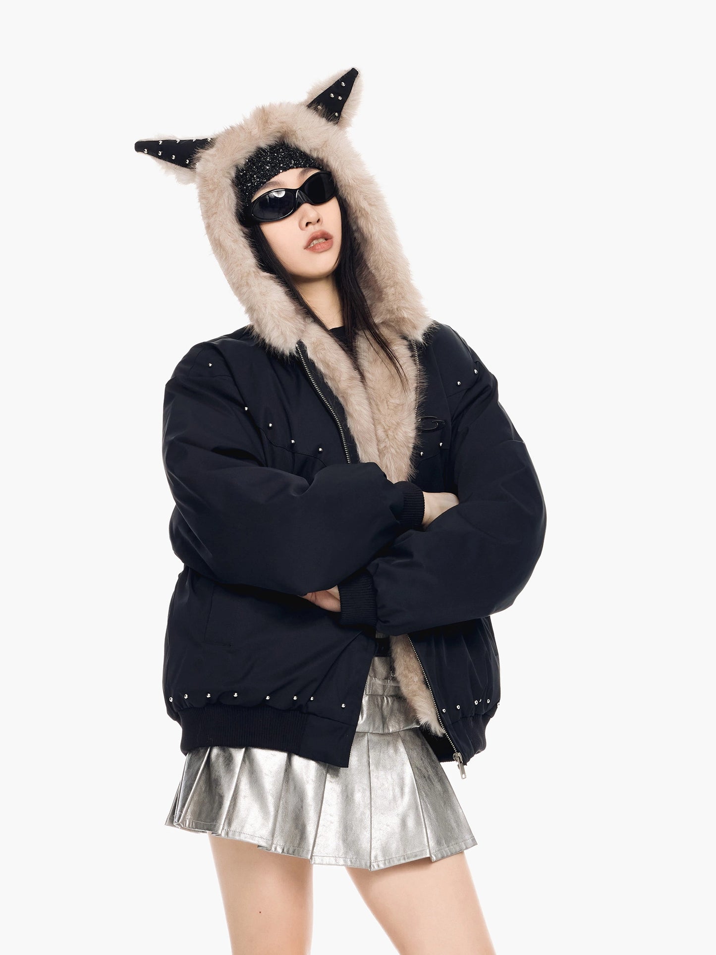 Cat Ear Fur Jacket ICM0104