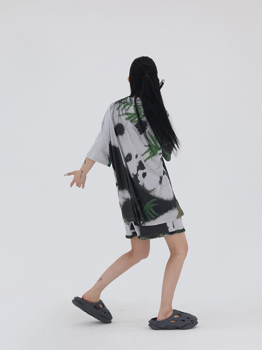 Panda Printed Loungewear / Short / Long Pants FZK0082