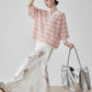 Sheer Border Pattern Polo Sweater FER0351
