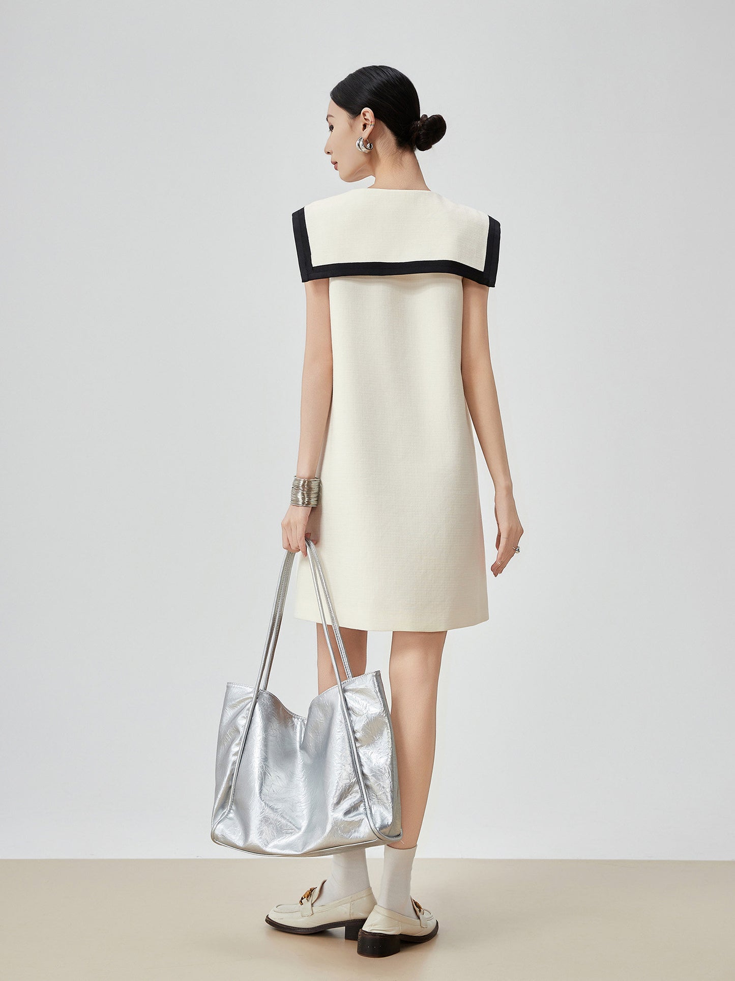 Sailor Collar Sleeveless Mini Dress FER0273