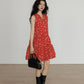 Floral Patterned Sleeveless Dress VAS0110
