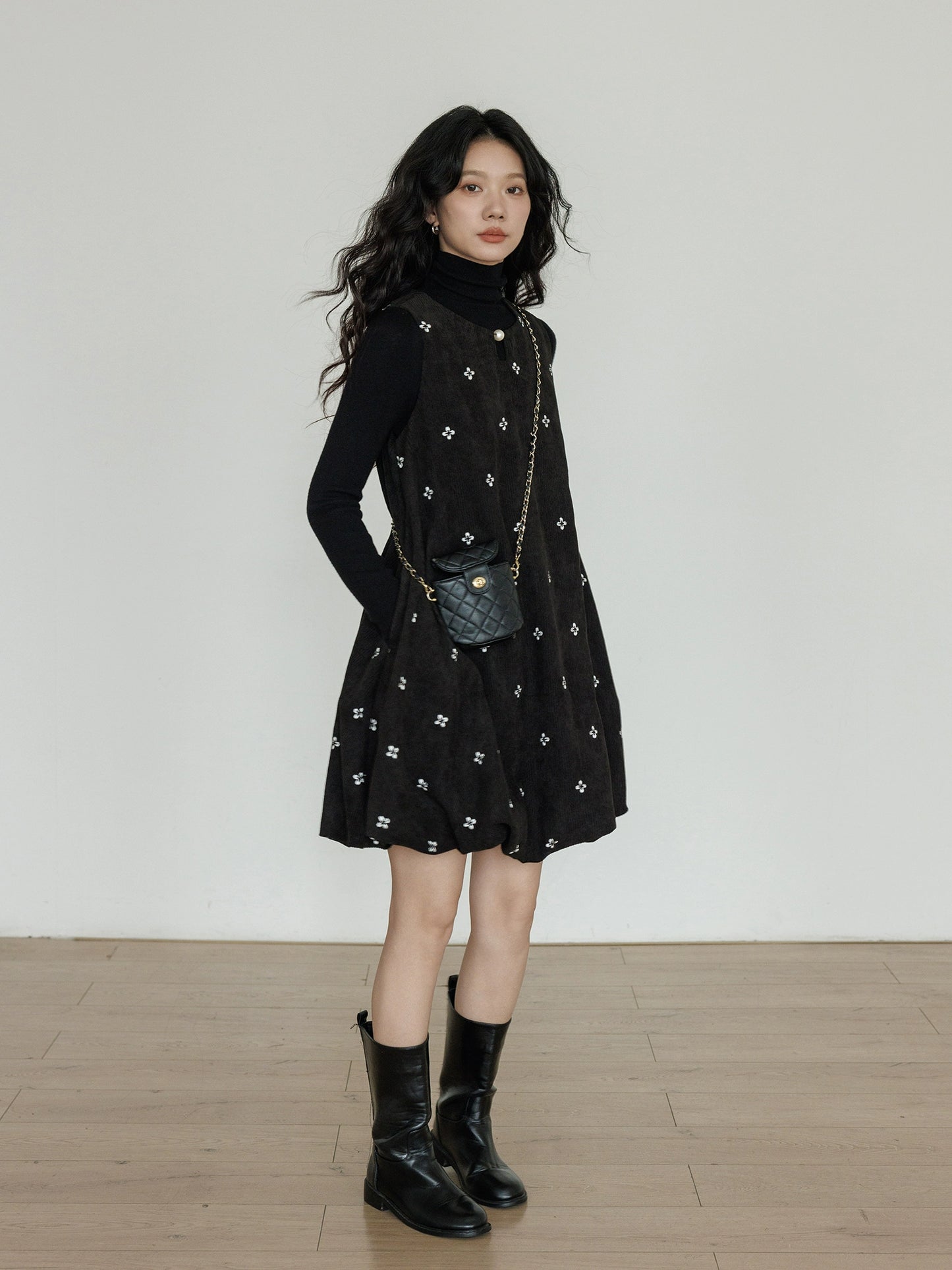 Round Neck Vest Dress VAS0171